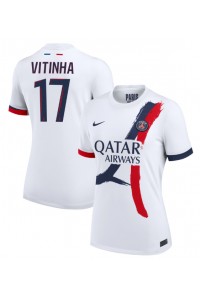 Fotbalové Dres Paris Saint-Germain Vitinha #17 Dámské Venkovní Oblečení 2024-25 Krátký Rukáv